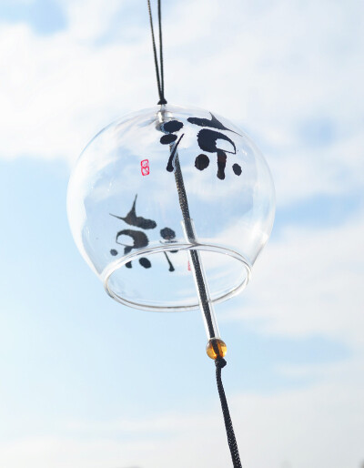 2个活动毕业礼物礼品生日礼物玻璃日本日式风铃和风挂饰凉字