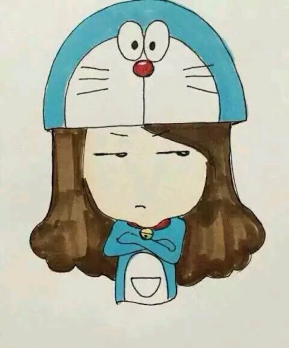 情侣头像哆啦a梦女生清新