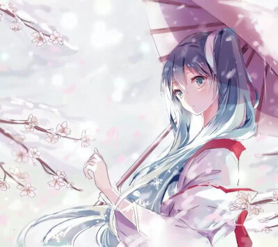 樱初音【侵删】『在桜花季漫步』 画师：初音未来