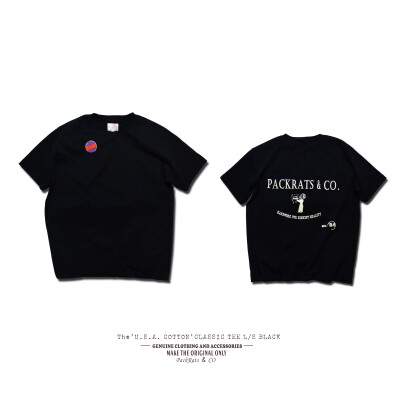 PACKRATS. 16SS The 'U.S.A. COTTON' CLASSIC TEE L/S BLACK