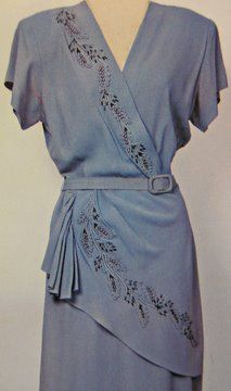 1940s belted dress