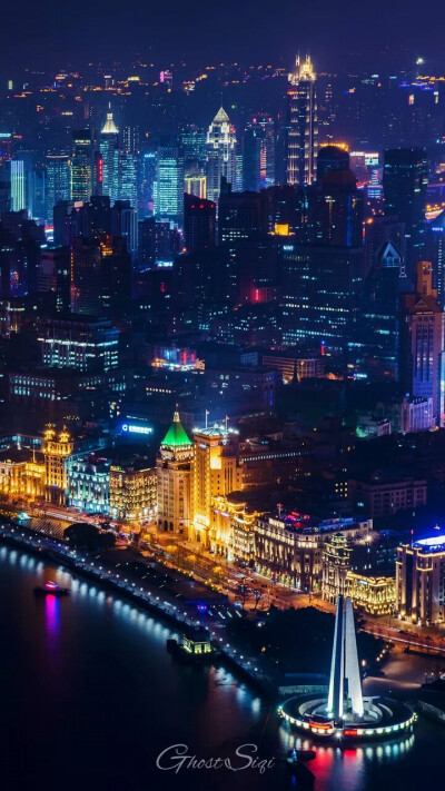 上海夜景。