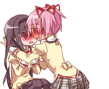 豆煮p站二次元插画少女动漫魔法少女小圆晓美焰鹿目圆香id3649775