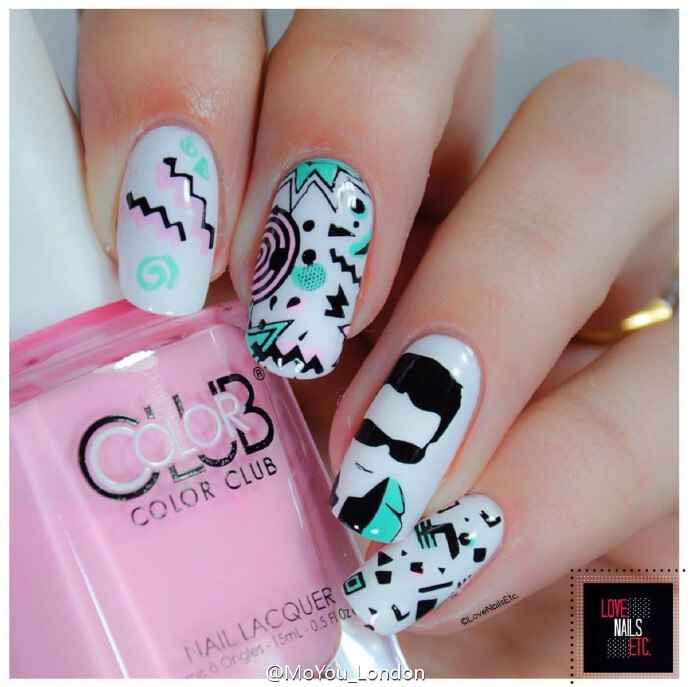 Ins博主love_nails_etc带来的#MYL反馈#，很多款式都很有想法！方形水印也很特别 #美甲##脑洞#