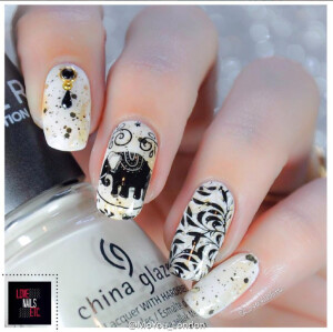 Ins博主love_nails_etc带来的#MYL反馈#，很多款式都很有想法！方形水印也很特别 #美甲##脑洞#