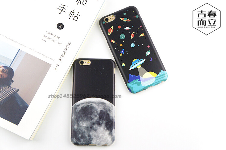 趣味飞碟星球手机壳6plus手机壳苹果iPhone6s保护套4.7全包软壳