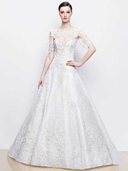 Enzoani 2014 Collection 本季婚纱设计灵感来自复古的风格和欧式设计