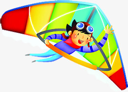卡通飞行的孩子放飞梦想儿童节素材-觅元素51yuansu.com png设计素材