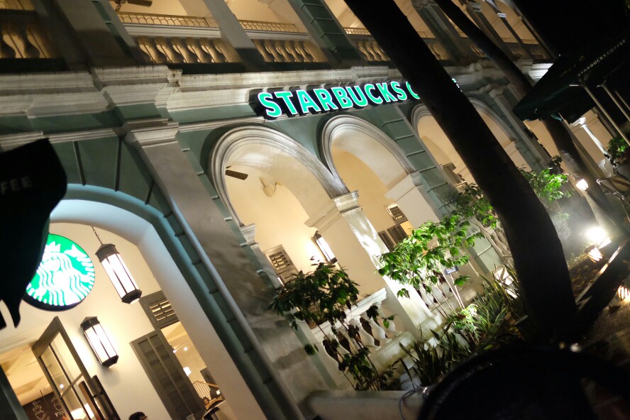 广州沙面 statbucks coffee