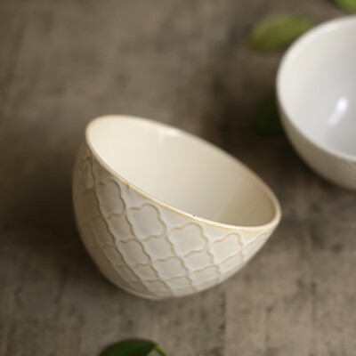 复古系列 创意陶瓷餐具碗米饭碗汤碗冰淇淋碗酸奶碗沙拉碗甜品碗