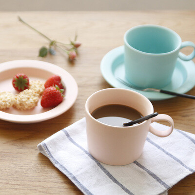 日本一日系列同款 5色可选 咖啡杯 杯碟套装出 亚光色釉 无需代购