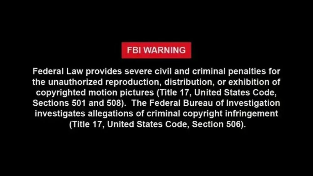 FBI WEARNING