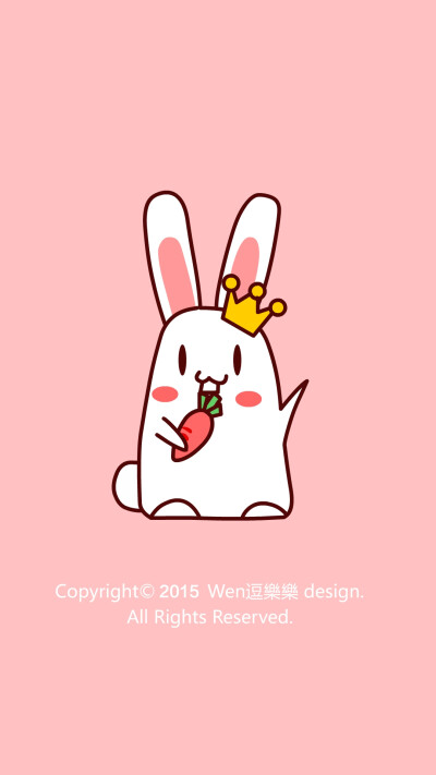 插画师：Wen逗樂樂 萌萌哒小兔子