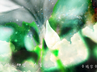 抬头仰望一片星空