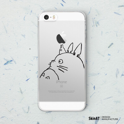 SkinAT iPhone SE手机壳 透明保护壳 后盖 创意壳 iPhone5s卡通壳