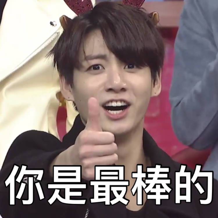bts防弹少年团 田柾国果果黄金忙内 表情包