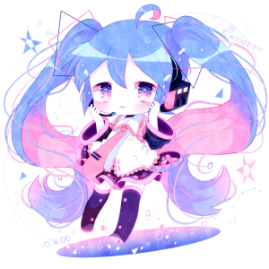 ♣沐湷搬运♣初音未来miku 可爱 Q版 软萌 双马尾 精致 VOCALOID pid: 57105656