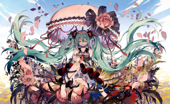 插画 初音未来 miku