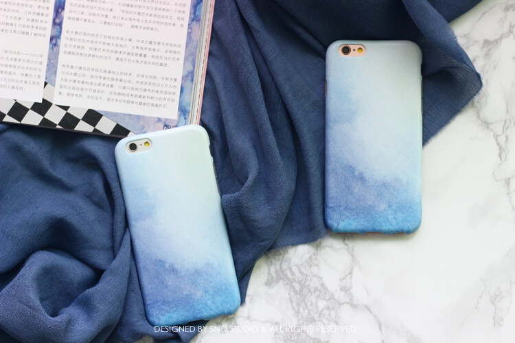 2016流行色彩蓝苹果6s手机壳iphone6splus软壳