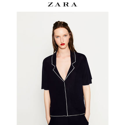 ZARA 女装 后背刺绣衬衫 03859024401