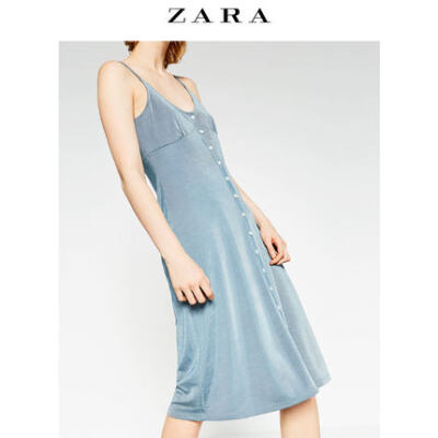 ZARA TRF 女装 纽扣连衣裙 05039131044