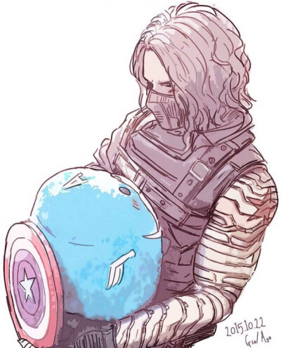 盾冬 Stucky 美国队长 冬日战士 Steve Rogers Bucky 美队 冬兵 Captain America Winter Soldier Bucky 美队玩偶