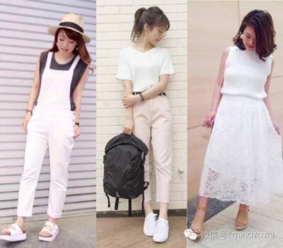 最适合夏天的颜色,就是纯净的白色了!白色让人感觉到平静、高雅,在炎热的天气里,就让自己保持在透明感的洁净纯白中，清爽又耐看！