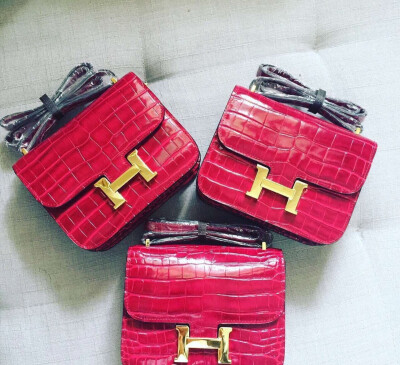 【House Of Hello】康康#鳄鱼纹正红