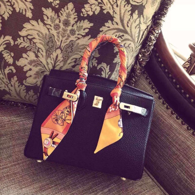 【House Of Hello】荔枝纹Bk30#黑拼玫红