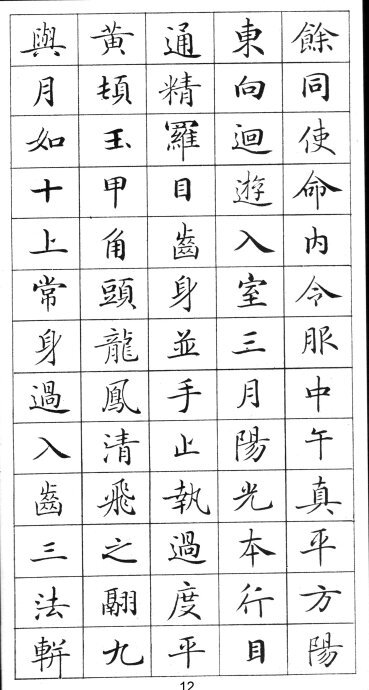 《灵飞经》字帖