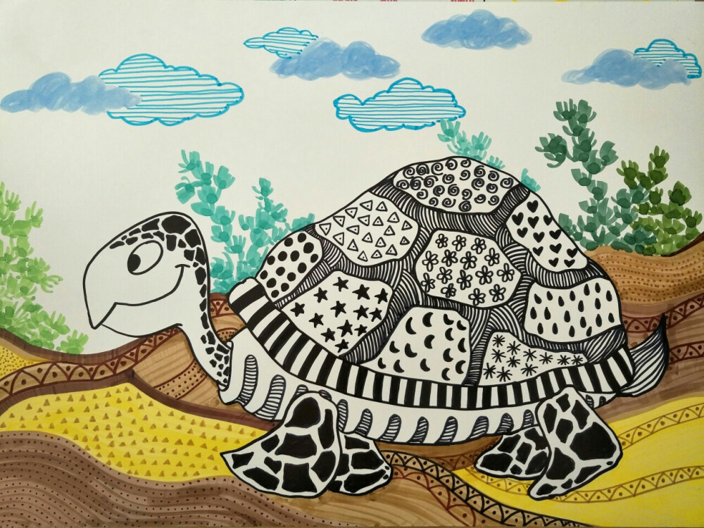 大海龟，让我画成这个样