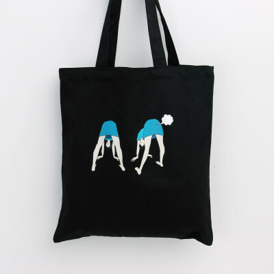 创意韩版简约复古可爱单肩手提斜挎纯棉帆布包男女学生环保购物袋