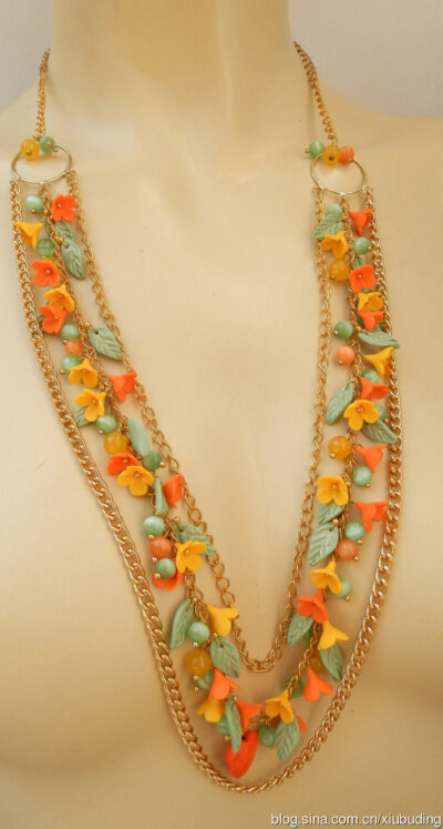 软陶粘土花卉饰品欣赏