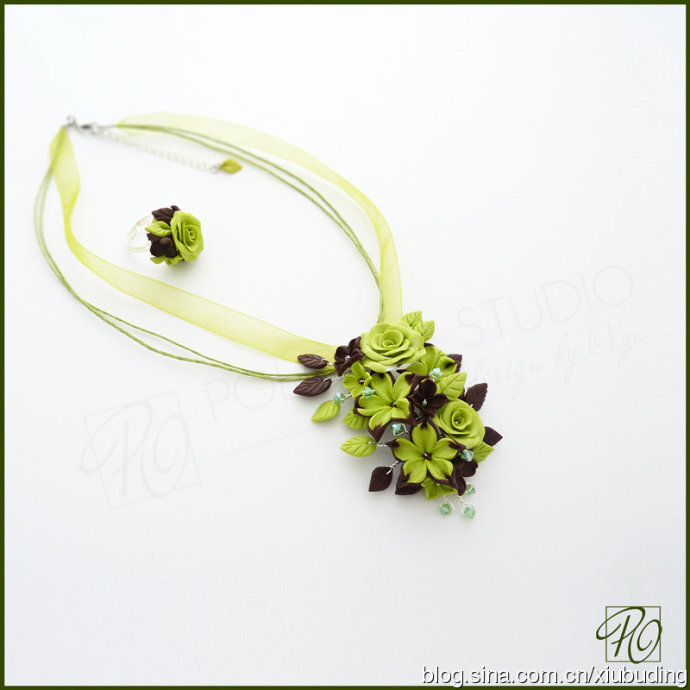 软陶粘土花卉饰品欣赏