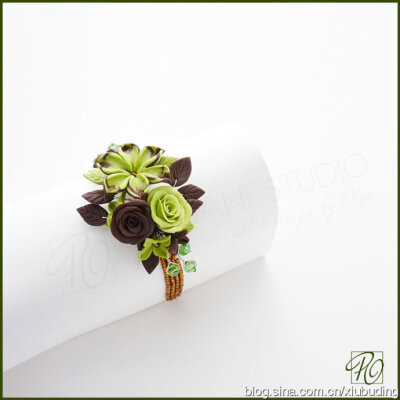 软陶粘土花卉饰品欣赏