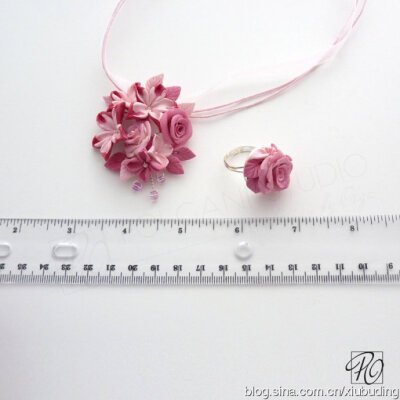 软陶粘土花卉饰品欣赏