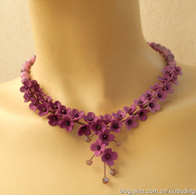 软陶粘土花卉饰品欣赏