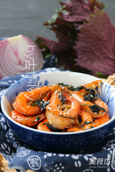 椒盐紫苏虾