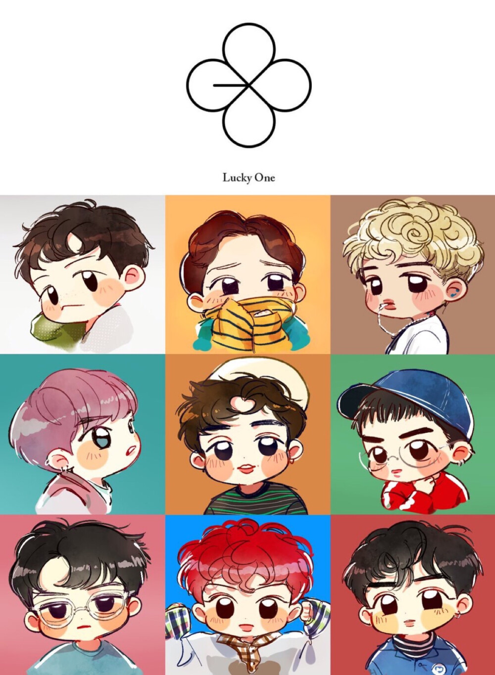 EXO 3rd ALBUM 预告照 LUCKYONE ver. FANART