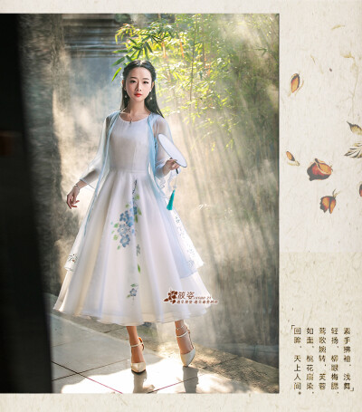 筱姿 一素茉馨 2016夏季新款复古女装绣花透视薄纱外套长开衫-