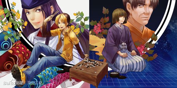 棋魂，进藤光，塔矢亮，藤原佐为，插画