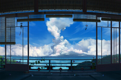 想有天能够亲眼见到如此风景，静看天下云卷云舒
