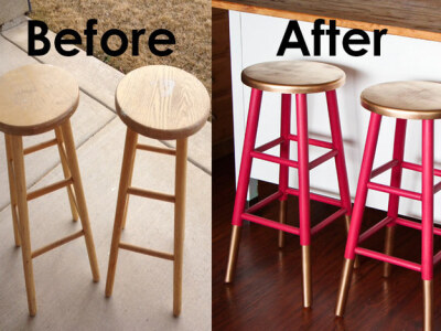 If you can't paint your walls, add some color to your furniture.