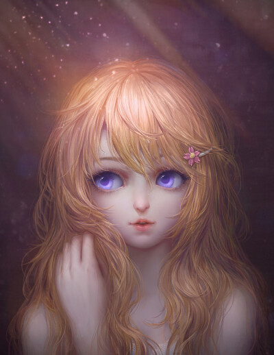 人物 CG 插画 少女 参考 唯美 四月是你的谎言 宫园薰 唯美 画师：缨尧