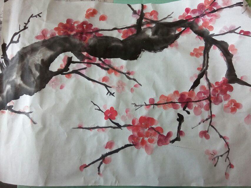 中国写意画：梅花