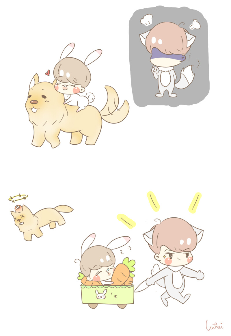 #勋兴# 不能跟其他物種走的太近 狼狗也不行 没什么不能用一根胡萝卜解决的 如果不能 那就来一车胡萝卜（狗：关我P事x