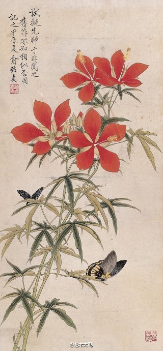 俞致贞工笔花鸟作品欣赏——俞致贞（1915—1995.5.）女，北京人。著名花鸟画家。中国书画函授大学教授，北京工笔重彩画会副会长，擅长工笔花鸟。出版有《荣宝斋画谱——工笔花卉》《工笔花卉、草虫技法》、《美术画库——工笔花卉技法》等专集、专著。