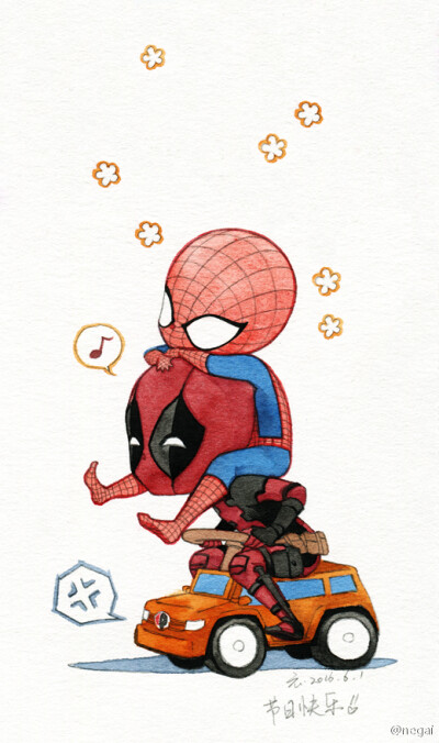 #spideypool# @negai 