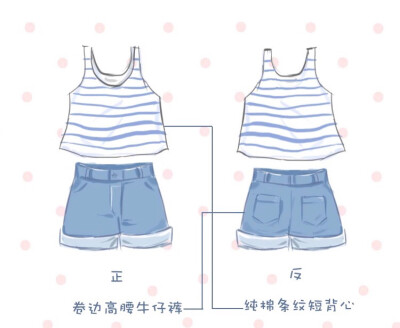 妮可日常服②背心&裤子，来源某宝【人设素材】