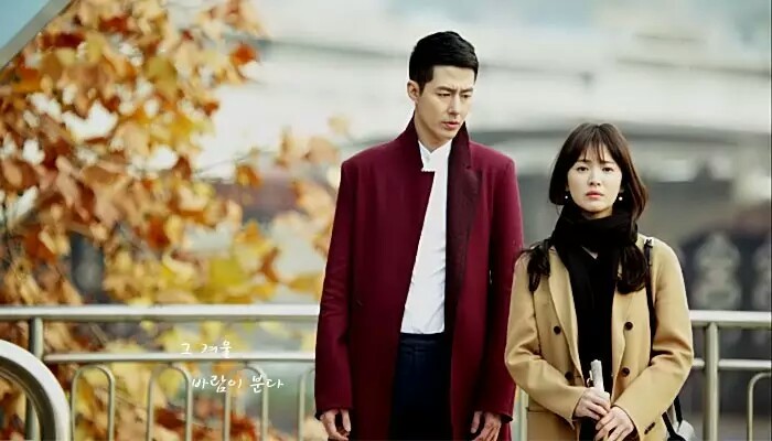 赵寅成之前和乔妹演《那年冬天风在吹》，随便拍拍就是广告招贴画：
